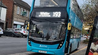 Now on Loan at Ashington: Arriva North East 7581/SK72 CVX ADL E40D ADL Enviro 400MMC