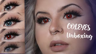 PERFECT Colored Contacts for Dark Brown Eyes?! | COLEYES Unboxing + Review