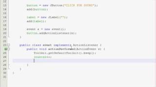 Java GUI Tutorial 9 - Beeper program