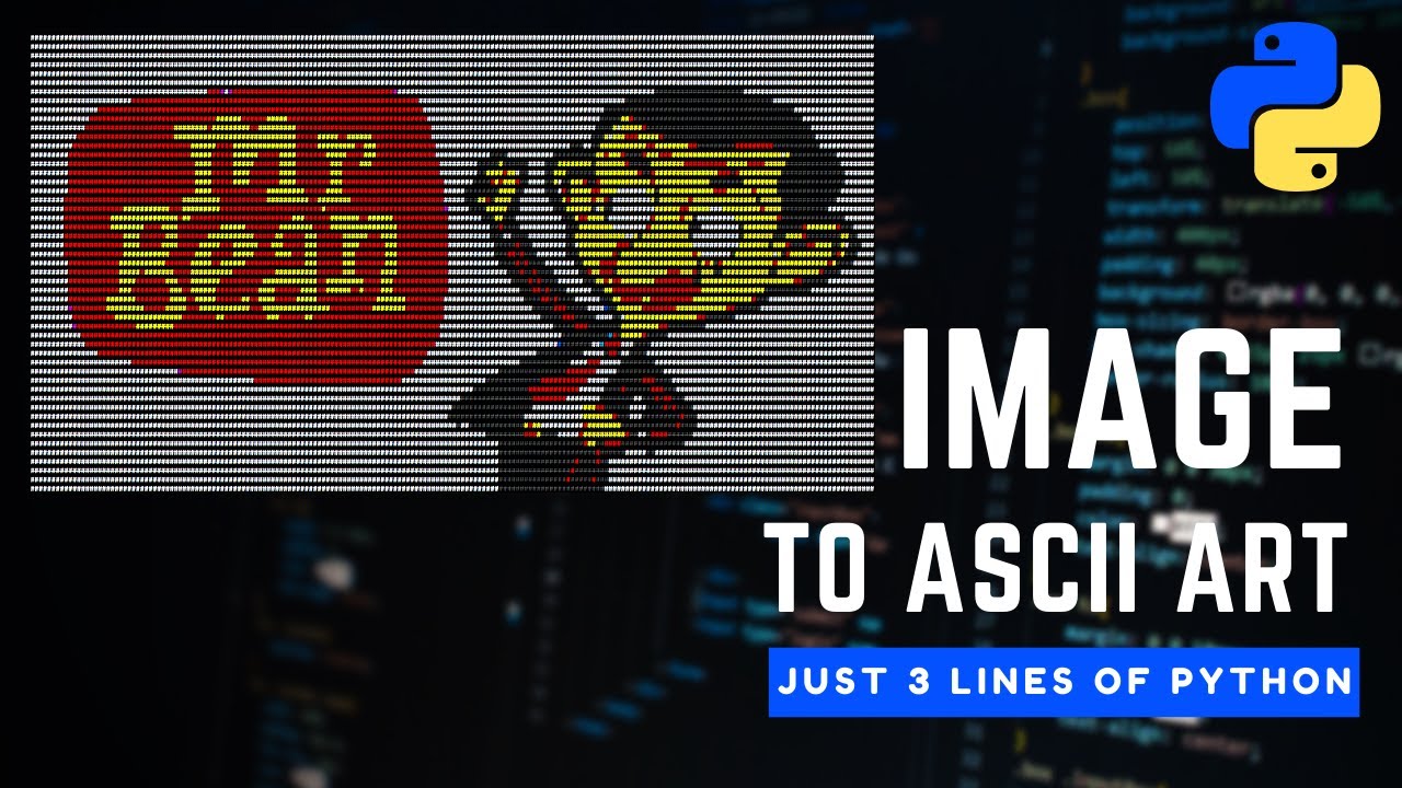 Convert Image Into Ascii Art Using Python 3 Lines Convert Image Into Ascii Art Using Python 3 Lines