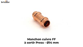 VIDÉO 360° - Manchon cuivre FF à sertir Press - Ø14 mm CONEX BANNINGER