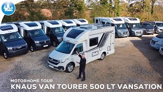 Motorhome Tour: Knaus Tourer Van 500 LT Vansation - A VW With Twin Benches... and a Garage?