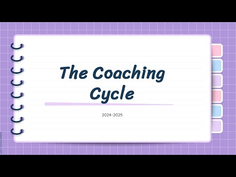 The coaching cycle