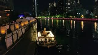 夏も終盤　中之島精霊流し Send-off-spirit ceremony in Osaka Nakanosima