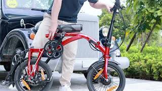 DAHON CURL Ei4 from cafe to workplace - electric folding bike