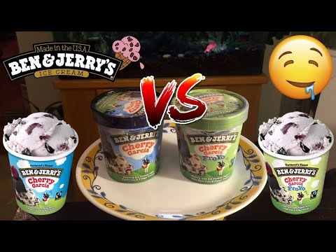 Ben & Jerry's Cherry Garcia Ice Cream VS Froyo Review! Ben & Jerry's Cherry Garcia Ice Cream VS Froyo Review!