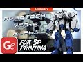 Robotech VFA-6 Alpha 3D Printing Model | Assembly by Gambody