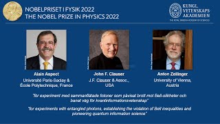 Colloquium about the Nobel Prize in Physics 2022