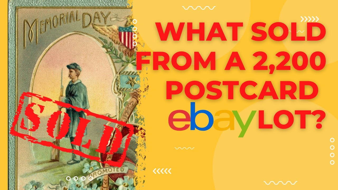 What Sold On EBay From My 2,200 Postcard Lot? - YouTube