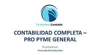 Charla Contabilidad Completa Pro Pyme General