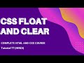 CSS Floats and Clear Explained ( HTML and CSS tutorial in Hindi 77)