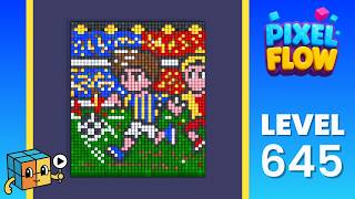 Pixel Flow Level 645 (Hard) Solution Walkthrough - Soccer / Football