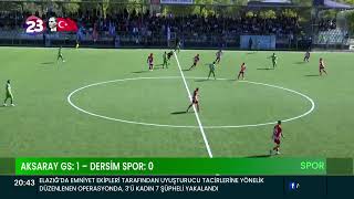 BAL’DA AKSARAY GENÇLİK SPOR, KENDİ SAHASINDA KARŞILAŞTIĞI DERSİM SPORU 1-0 MAĞLUP ETTİ