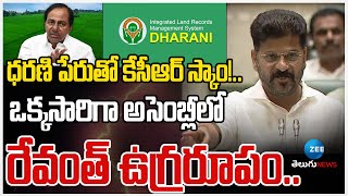 CM Revanth Shocking Comments Dharani Portal Scame | ఒక్కసారిగా అసెంబ్లీ లో రేవంత్ ఉగ్రరూపం.. | ZEE