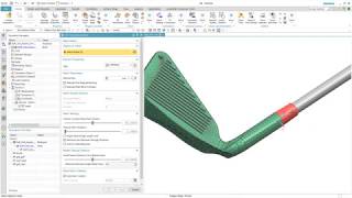 Simcenter3D 2019.2 modal analysis of a golf clug
