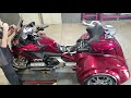 time lapse video of california side car encore trike conversion on 2018 honda gold wing