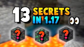 13 Secret Features In Minecraft 1.17 (Caves & Cliffs Part 1)