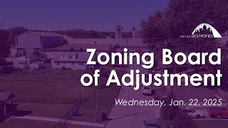 1-22-25 Zoning Board of Adjustment