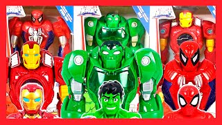 MARVEL SUPERHEROES Playskool Heroes MECH ARMOR IRON MAN, HULK \u0026 SPIDER-MAN