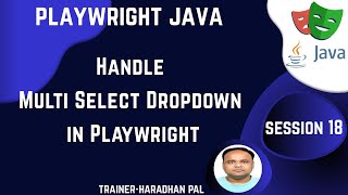 S#18: Handle Multi Select Dropdown in Playwright - Playwright with Java #playwright #coding #java