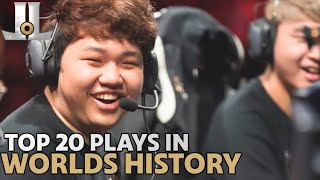 Top 20 Plays in #Worlds History | 2021 LoL esports