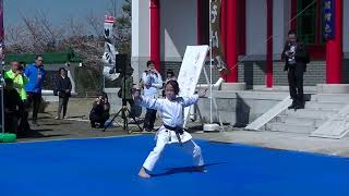 Yukukai karate performance @ 2019西山ふるさと公苑さくら祭