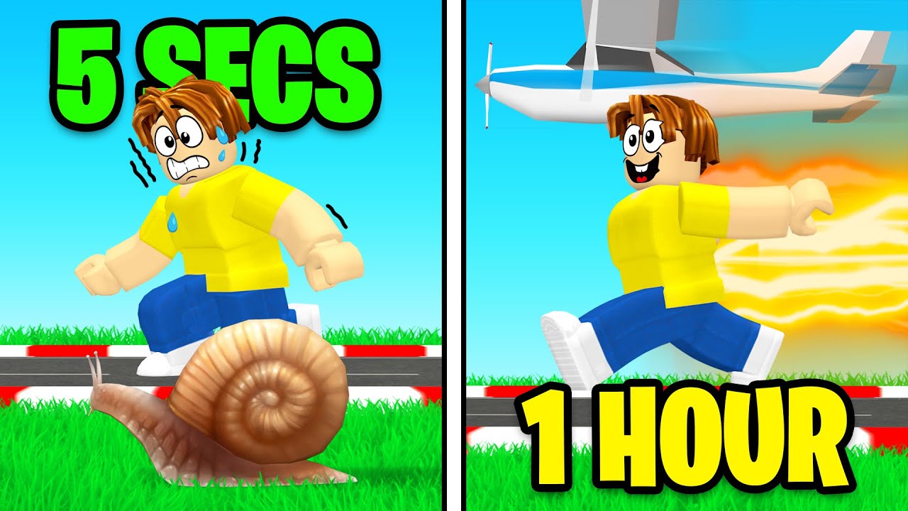 1 Speed Every Second In Roblox Youtube