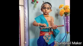 "Jai Sri Krishna" title song॥ 2 years old baby dance ॥ Janmashtami Special॥ Devlina Nrityagan