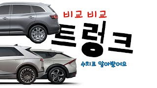 전기차 기변 위한 영상 아이오닉5 EV6 트렁크 크기 비교 (Qm6)