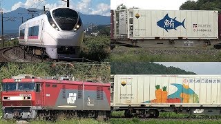 【ENG SUB】東北本線貨物列車と電車・気動車 たくさん撮影２４本 警笛付き Japanese Freight Train \u0026 E.M.U. \u0026 D.M.U.