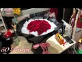 50 Red Roses | Flower Tutorial | Fresh Flower Bouquet | 鲜花 ｜礼物 ｜ 每日配送 ｜ Huamama Singapore