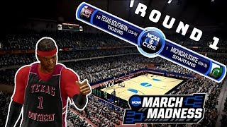 March Madness!!! | NCAA Tournament Round 1 vs Michigan St.| NCAA Basketball 10 | TSU Dynasty S1