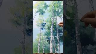 신재흥~자작나무 숲(Birch Forest)/Palette Knife By Oil Painting. 2025#landscape oil Painting#미술강의 #풍경화 #서양화