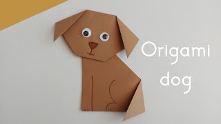 How To Make Origami Dog For Kids / Easy Paper Crafts / Nursery Craft Ideas / 5 Minute Crafts