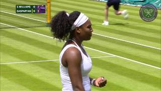 Serena Williams 1R - Wimbledon 2015 Highlights