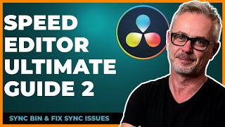 Speed Editor Tutorial & FIX SYNC ISSUES in Cut Page [PART 2] for Beginners by a