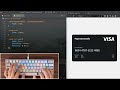 ASMR Programming - Credit Card Ui Design - No Talking