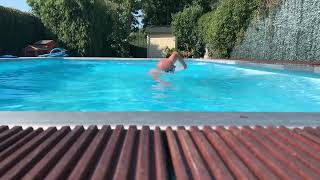 Diving into Elegance: Man's 4K Plunge into the Pool 🏊‍♂️💦