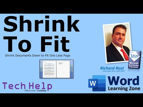 Microsoft Word 2007 Tutorial: Shrink to Fit Microsoft Word 2007 Tutorial: Shrink to Fit