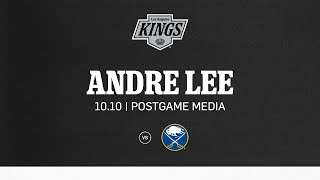 Forward Andre Lee | 10.10 LA Kings Win over Buffalo Sabres | Postgame Media