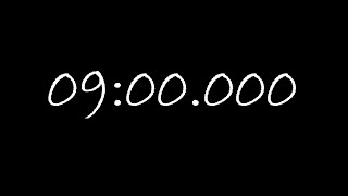9 minutes/540 seconds timer/countdown/counter