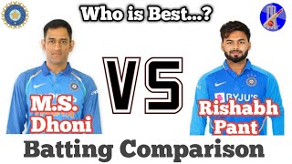 🔥M.S.Dhoni VS Rishabh Pant🔥 Batting Comparison 2020 || TEST,ODI, T20I || Mai Sports
