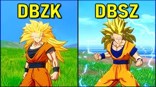 Goku - All Transformations & Attacks | Sparking Zero vs DBZ Kakarot [SSJ-SSJ2-SSJ3-SSGSS-KX20]