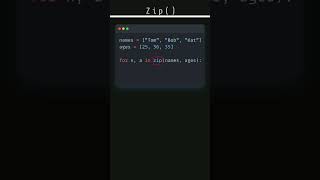 How to iterate over two lists in Python with theZip function #pythonforbeginners#dailypython