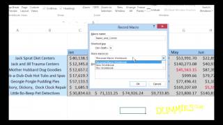 How to Automate Commands in Excel 2013 with Macros For Dummies