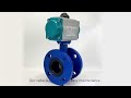 Pneumatic Flange butterfly valve ---from Jiangsu Shoulong Valve Co.,Ltd