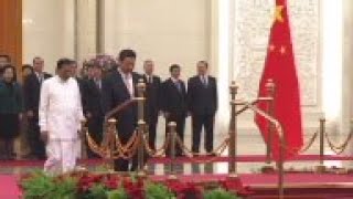 Chinese president meets Sri Lankan counterpart