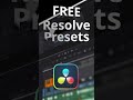 Free DaVinci Resolve presets: Dream -  Mask lyric video text effect #Shorts