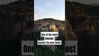 You WON'T Believe This Place Exists! #meteora #greece #unesco #travel #drone #solotravel #fyp