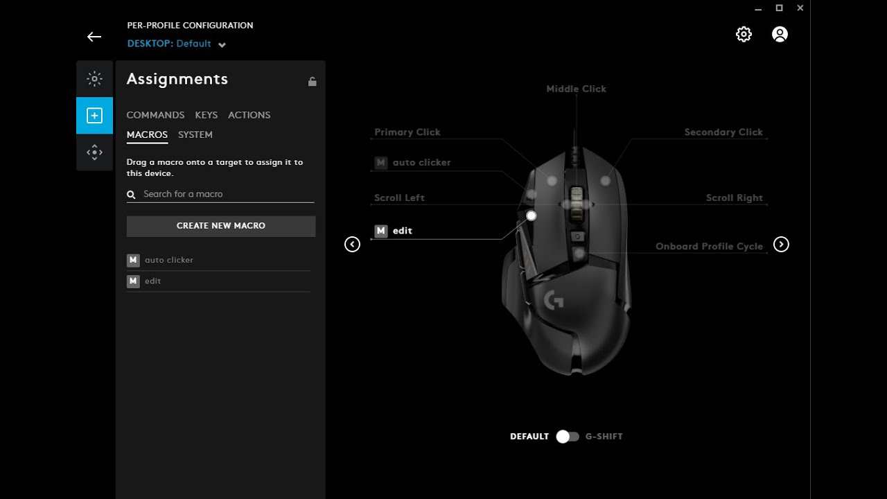 How To Setup Edit Macro On Logitech G Hub Check Description Youtube